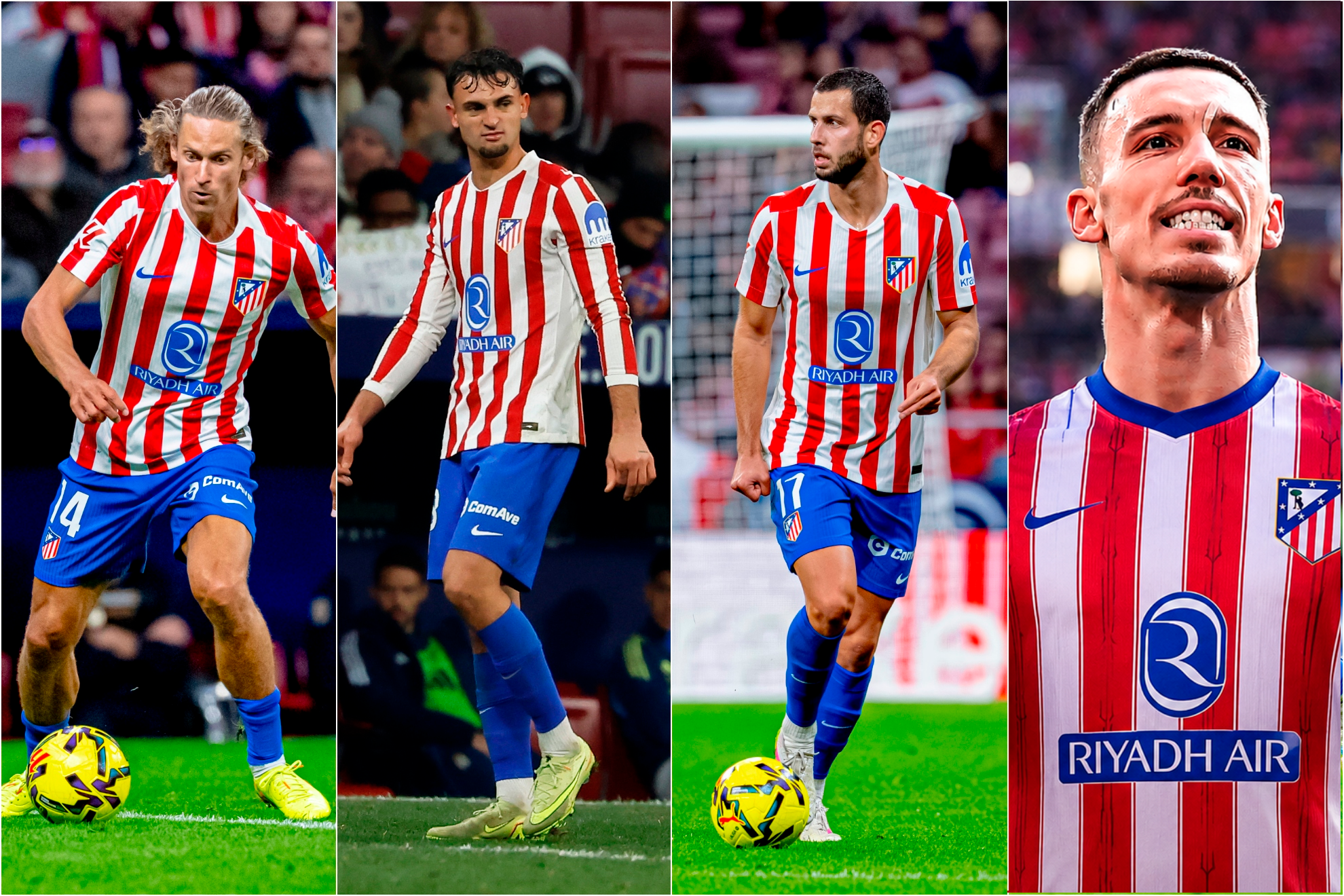 Así queda la defensa del Atlético de Madrid tras las salidas de Ruggeri y Nahuel Molina.