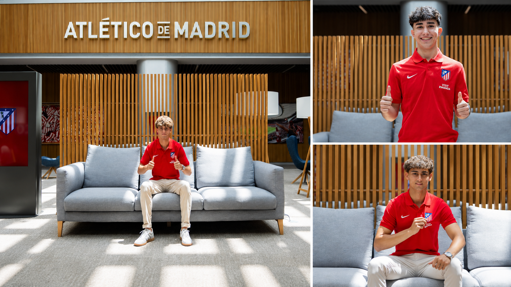 El Atlético blinda a su generación de 2010: Adrián Fernández, Hugo Chica y Julen Sánchez ya firman como profesionales